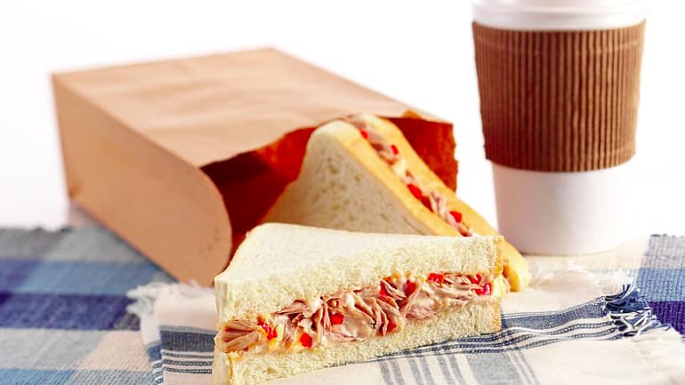 Tuna and Cheese Pimiento Sandwich